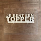 Boeketcadeau - wensbordjes NL (6 stk)