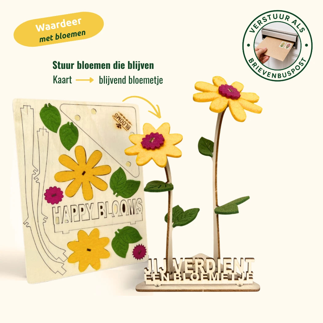 Happy Blooms - Duo 'Jij verdient een bloemetje'