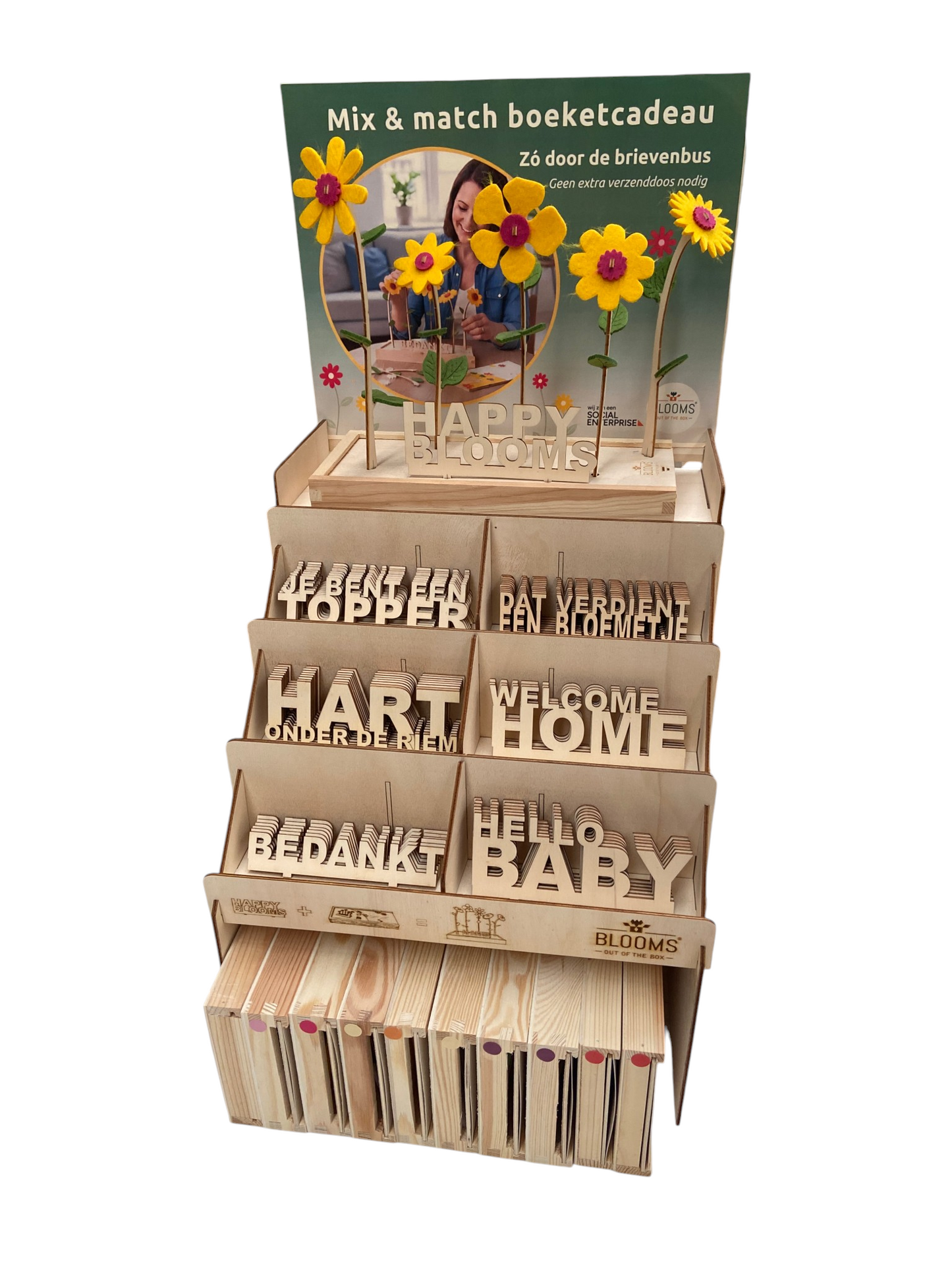 Boeketcadeau - Display  Compleet