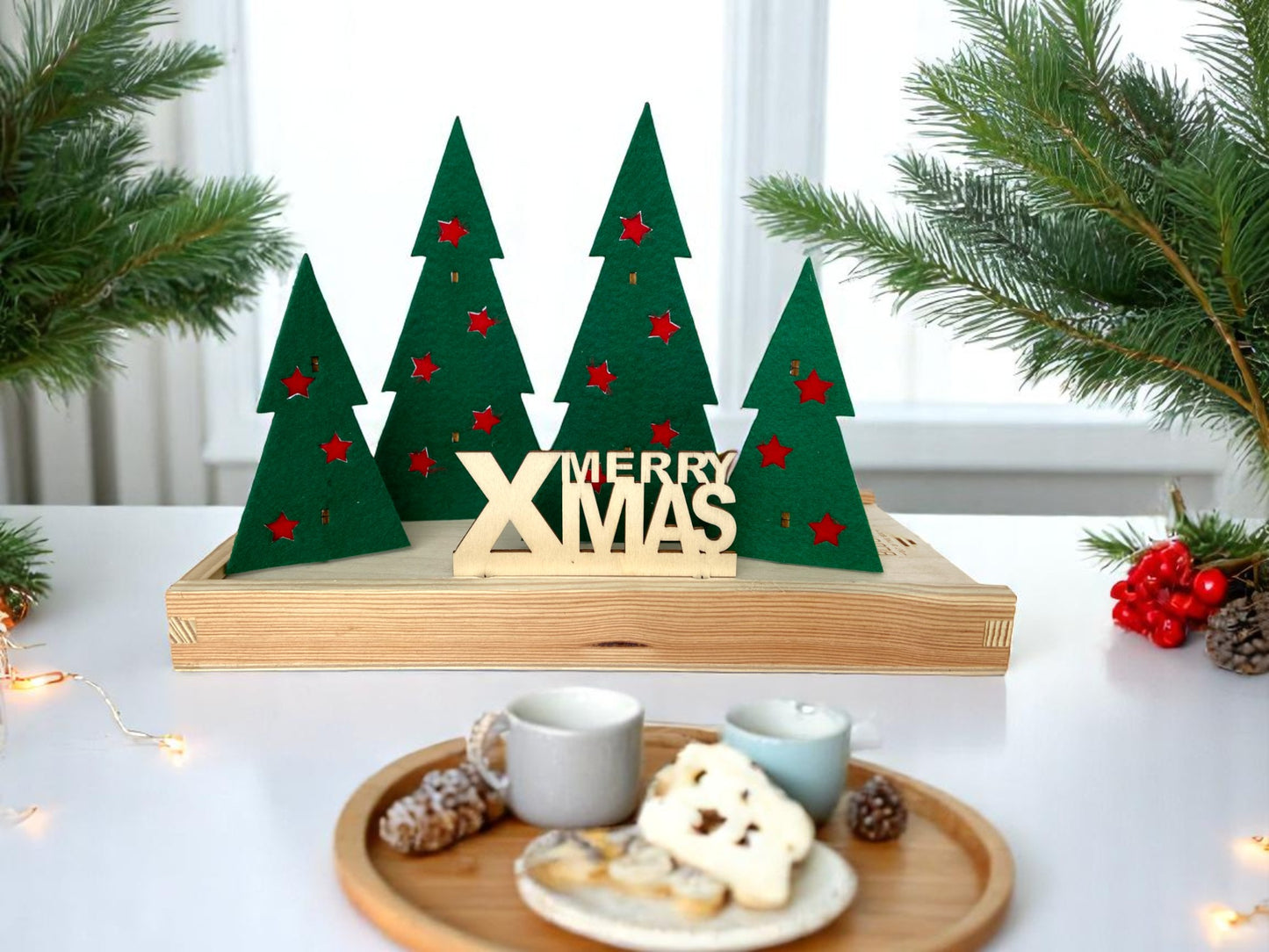 Kerstcadeau - kerstboompjes (6 stk)