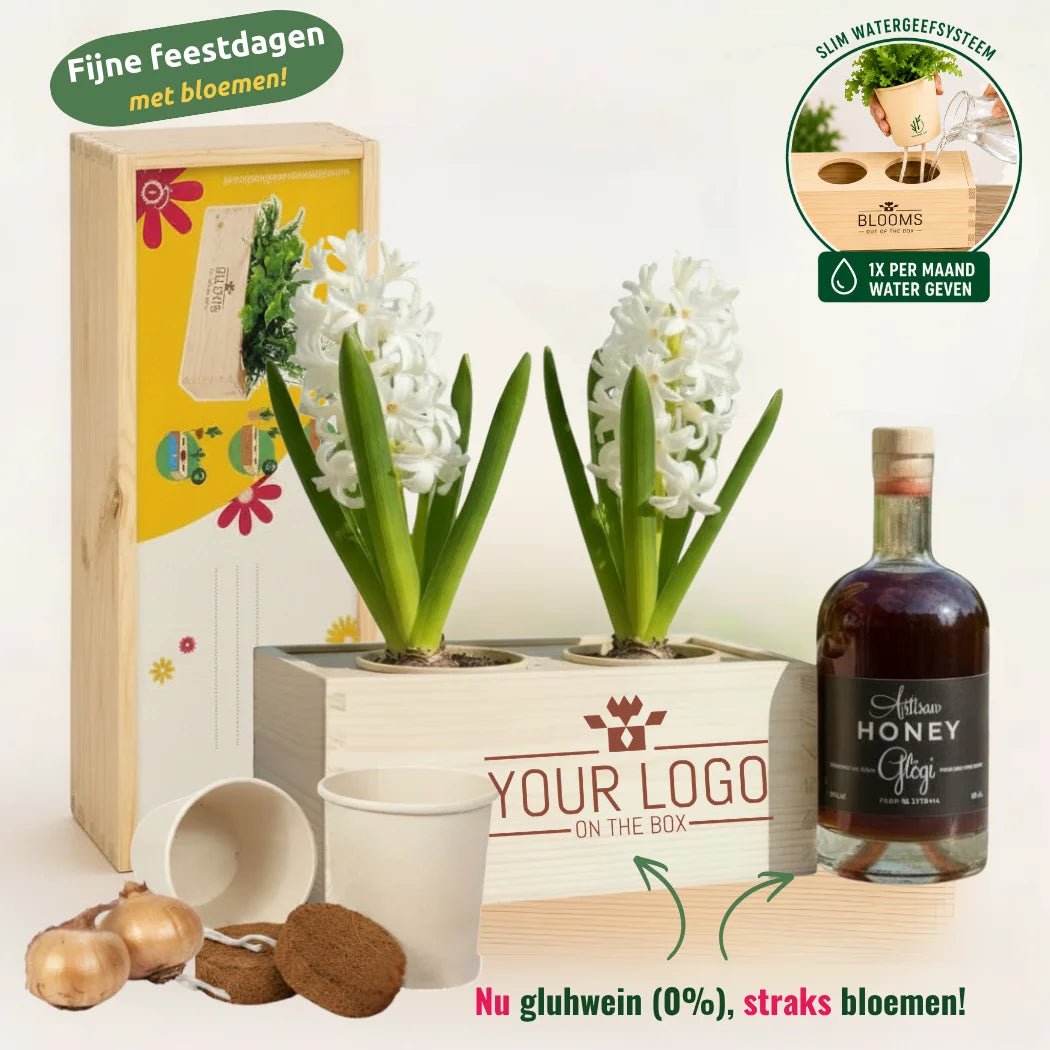 Happy Herbals - Glühwein 'your logo' - duurzaam bloem- & plantcadeau | Blooms out of the Box