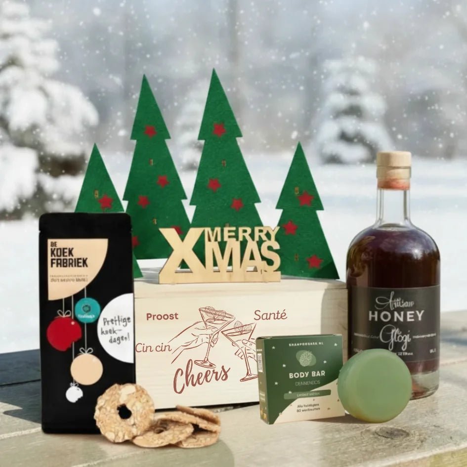 Happy Xmas 'Winter Glow' - duurzaam bloem- & plantcadeau | Blooms out of the Box