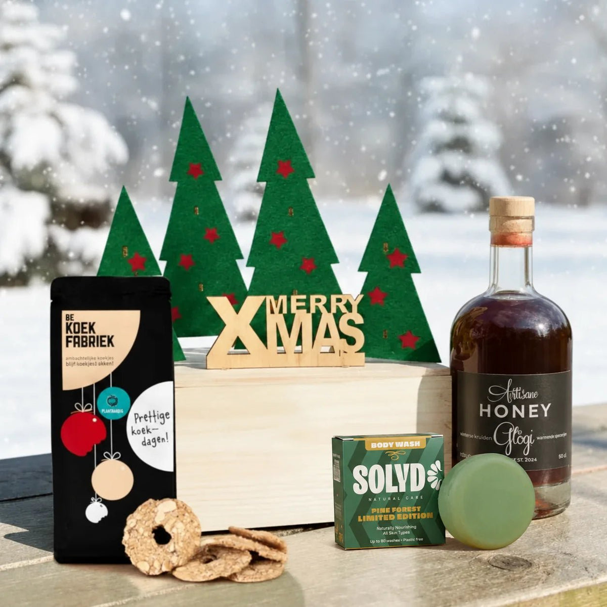 Happy Xmas 'Winter Glow' - duurzaam bloem- & plantcadeau | Blooms out of the Box