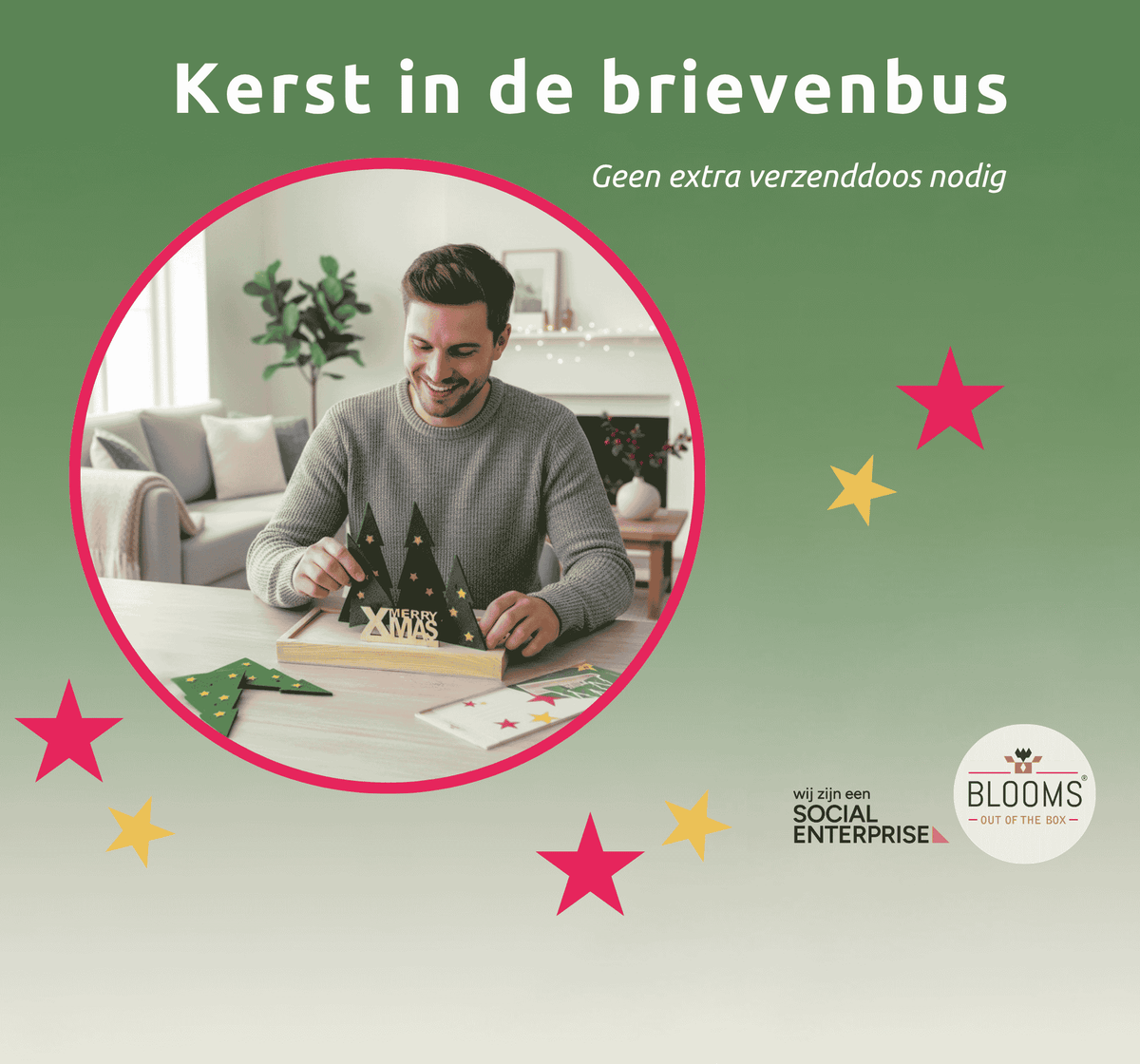 Kerstcadeau - Fotobord - duurzaam bloem- & plantcadeau | Bloomsoutofthebox